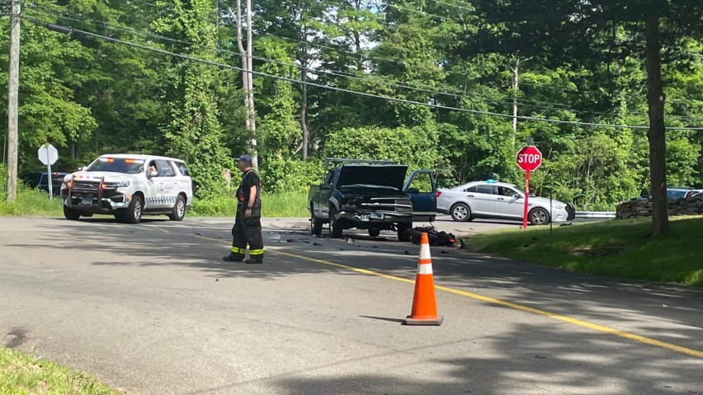 Police responding to motorcycle crash in Killingworth - NBC Connecticut