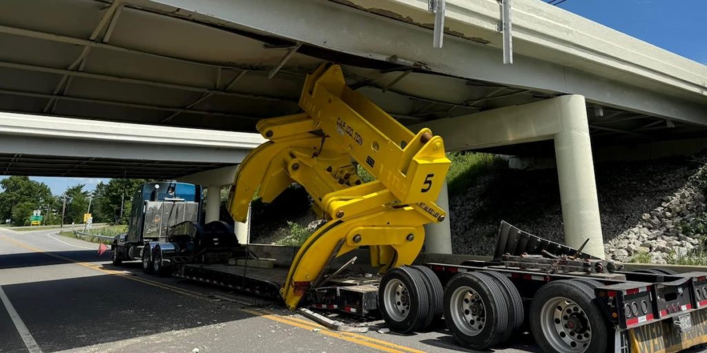 Truck driver charged after slamming into Medina County bridge - Cleveland 19 News