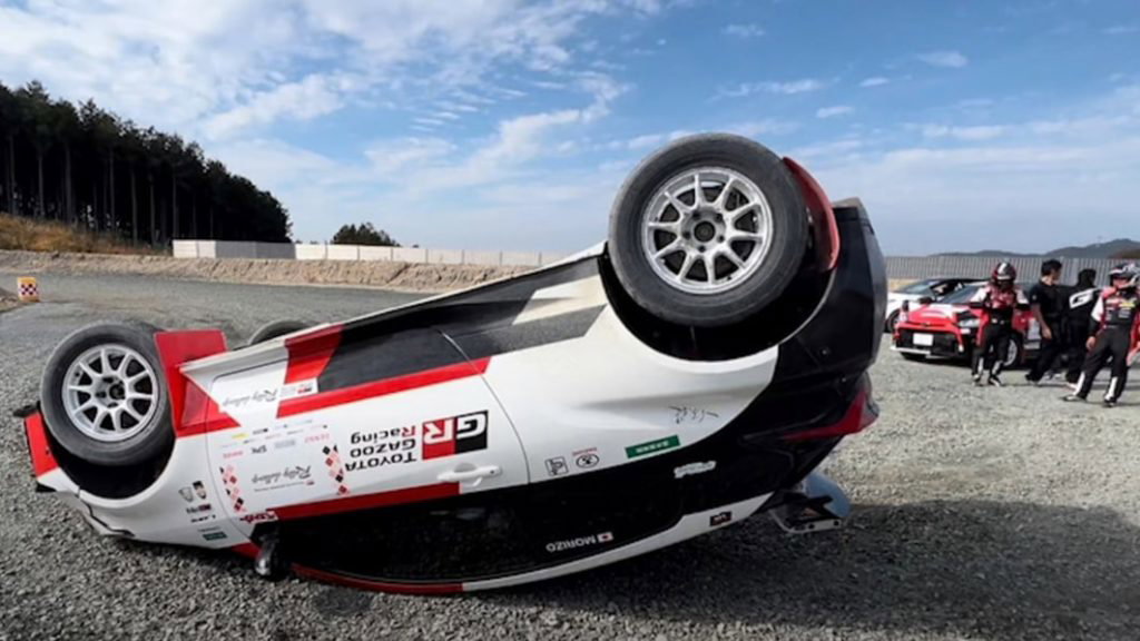 Toyota Chairman Akio Toyoda flipped a GR Yaris rally car during testing - Autoblog