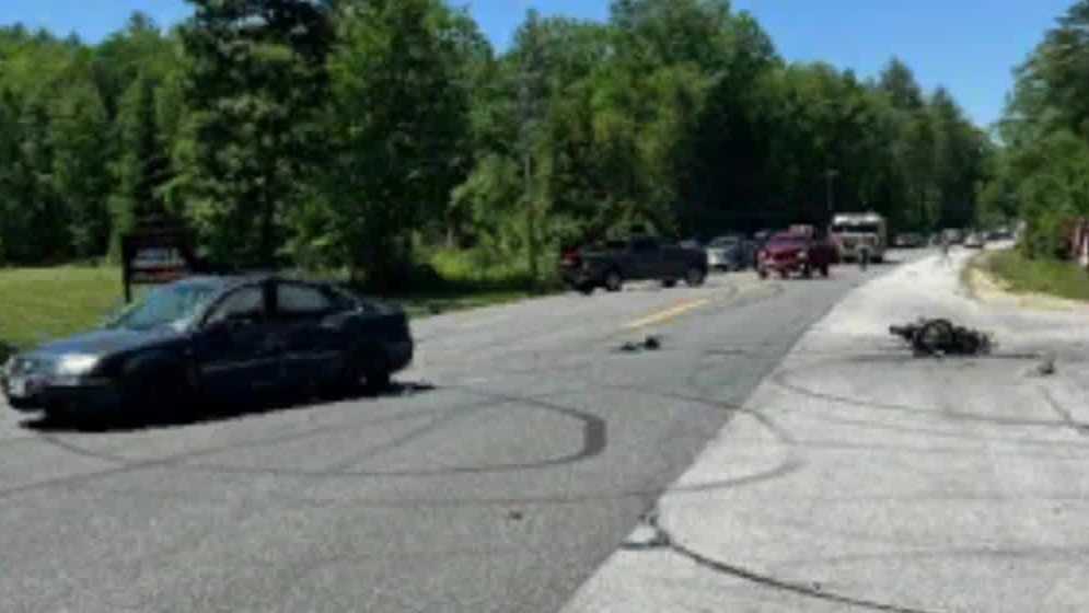 Crash leaves Maine motorcyclist seriously injured - WMTW Portland