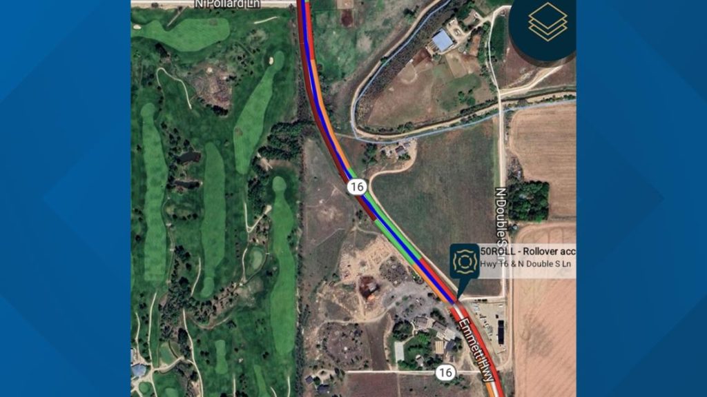 ALERT: Highway 16 closed due to semi-truck rollover - KTVB.com