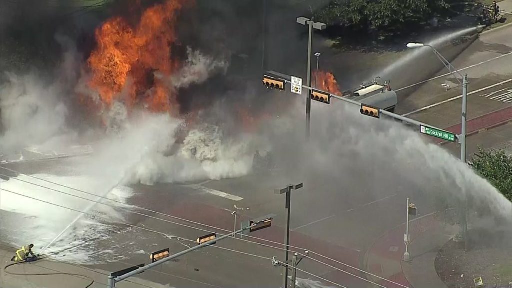 Tanker truck burning in DeSoto, evacuations ordered - NBC DFW