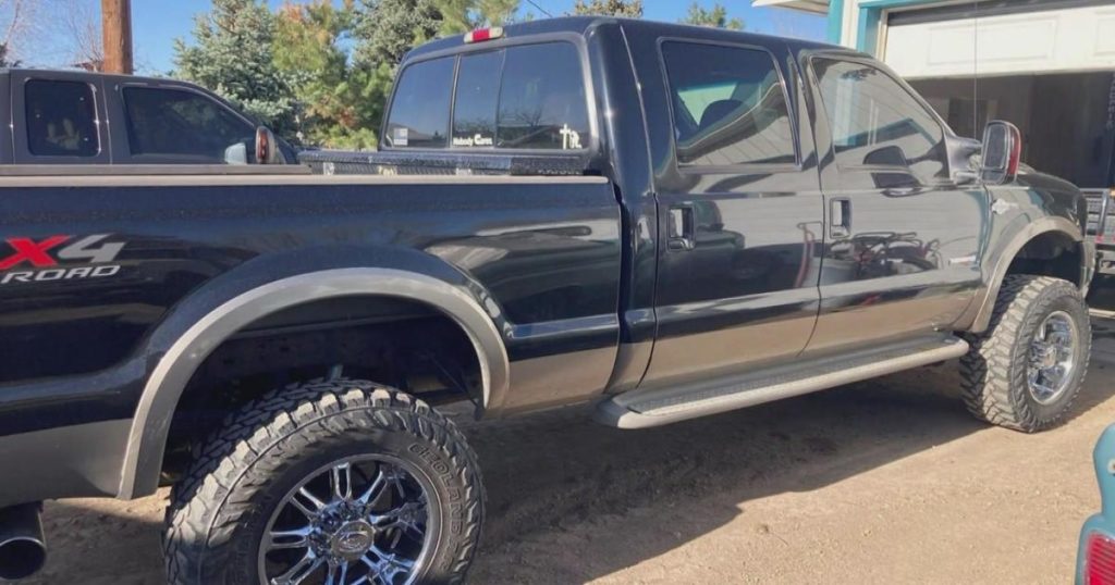 Pickup truck left to late Colorado firefighter's son stolen - CBS Colardo