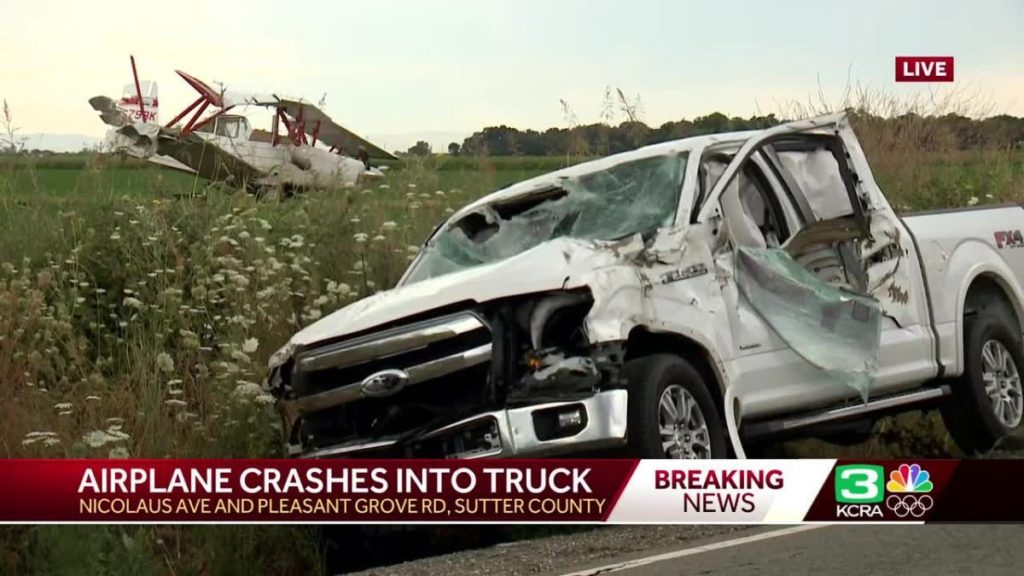 Cropduster plane hits pickup truck in Northern California - Yahoo! Voices