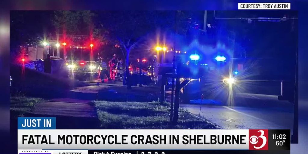 Woman dead after motorcycle crash in Shelburne - WCAX