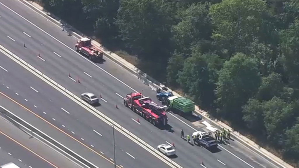 Child, woman die after truck driver crashes into broken-down SUV on I-66 shoulder - NBC Washington