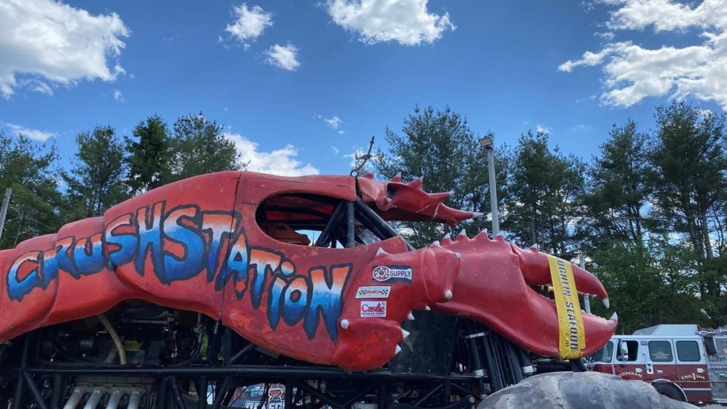 Several injured after lobster monster truck pulls down utility poles at Maine fairgrounds - NECN