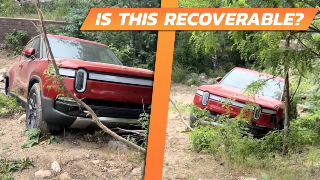 This Rivian Has Apparently Been Stuck for Months, But Tow Trucks Won't Touch It - The Drive