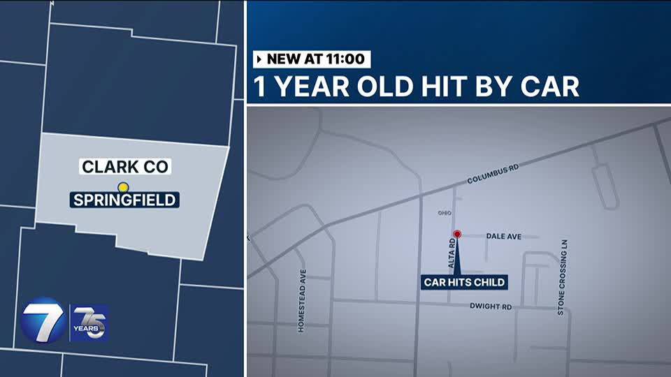 1-year-old seriously injured after being hit by car in Clark Co. - WHIO