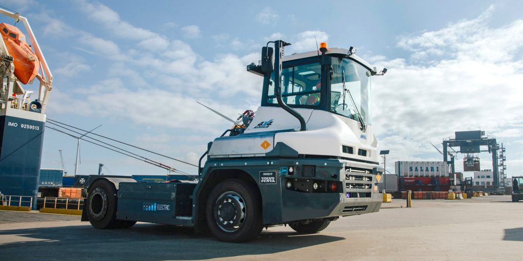 Volvo Penta and MOL team up on new, 4WD electric RoRo trucks - Electrek