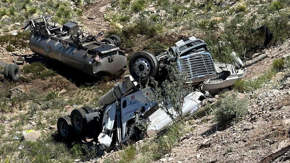 Man dies after tanker truck rollover crash in Hudspeth County - KFOX El Paso