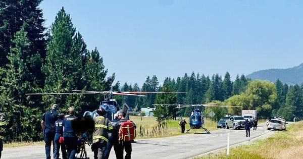 Several people injured in multi-motorcycle crash near Sagle - KXLY Spokane