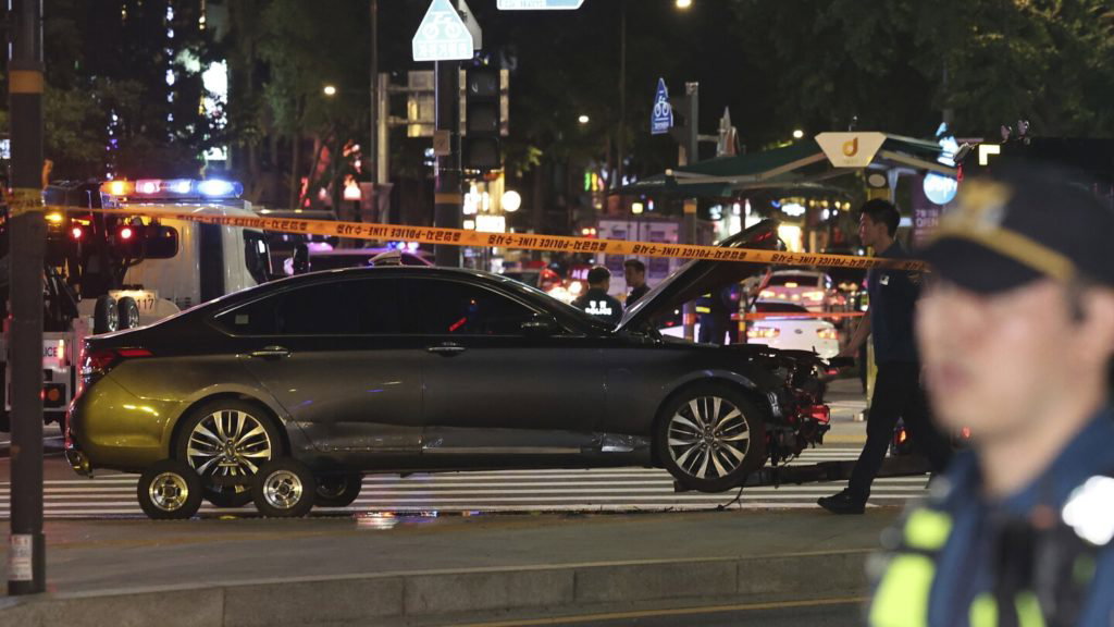 A car hits pedestrians in central Seoul, killing 9 and injuring 4 - The Associated Press