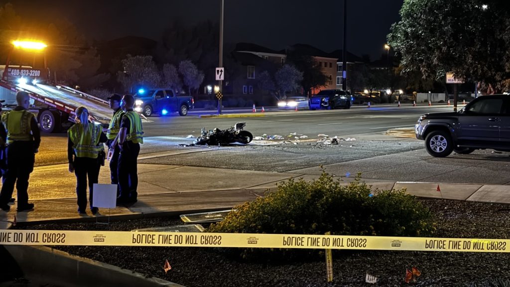 East Valley crash leads to death of man who was riding a motorcycle - 12news.com KPNX