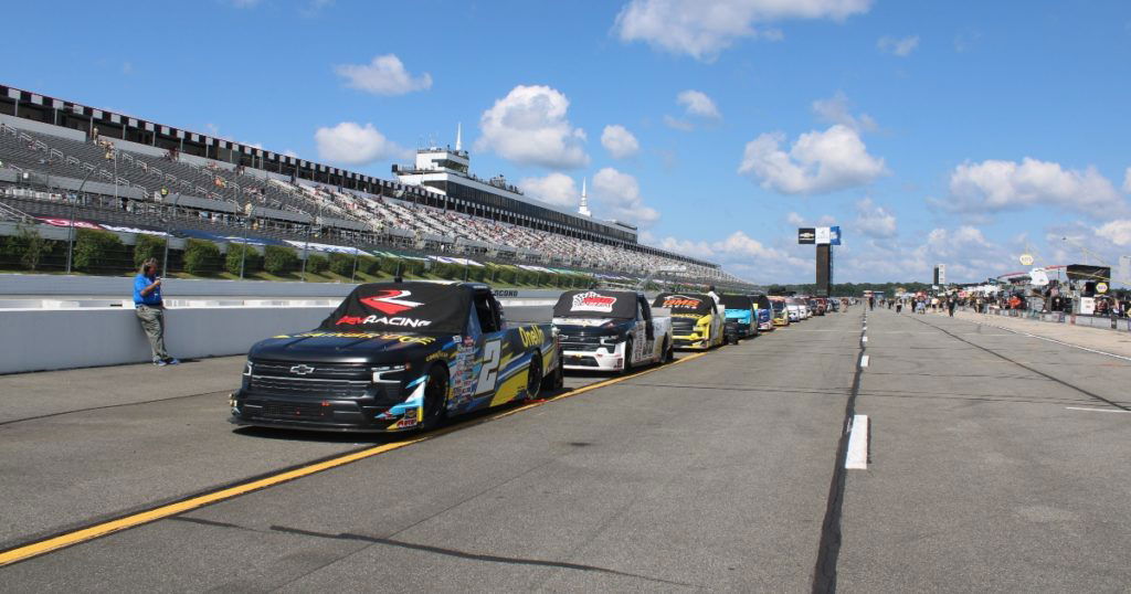 CRC Brakleen 175 NASCAR Truck Series race at Pocono under weather delay with nine laps to go - 5GOATs