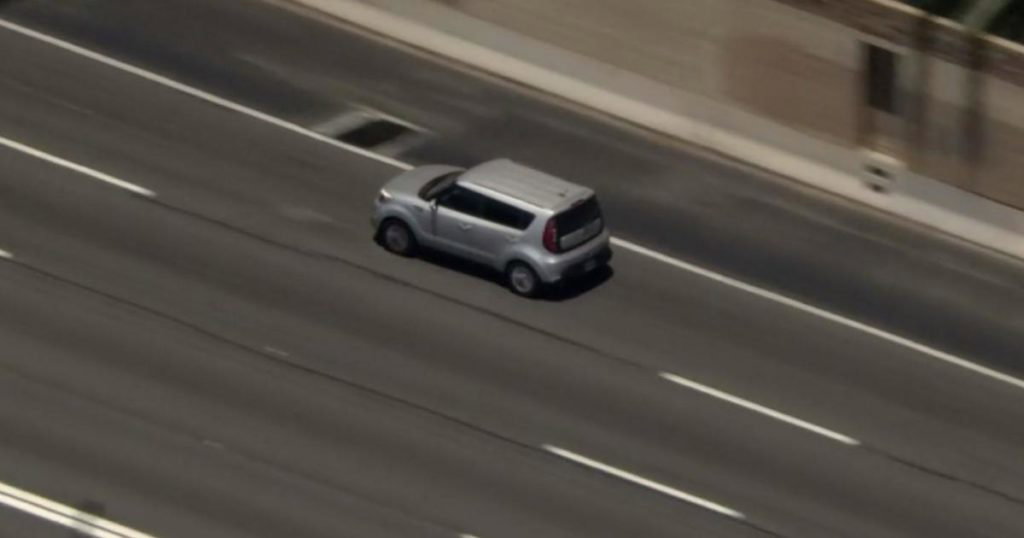 Deputies following a possible stolen car - CBS Los Angeles